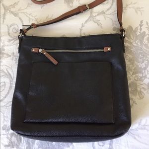 Pebbled look vegan tote